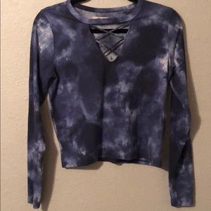 New Hollister tie dye crop top